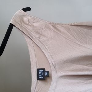 Eileen Fisher Silk Shell Tank Beige Neutral L